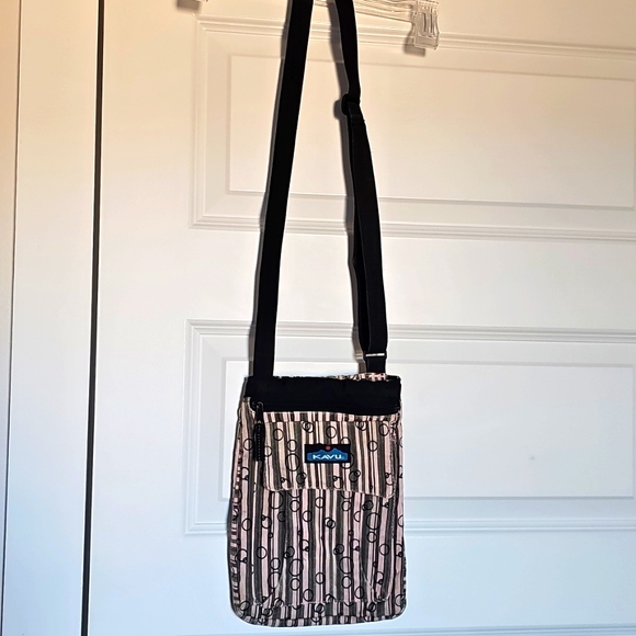 Kavu Handbags - Kavu Mini Keeper Crossbody With Stripes and Circles